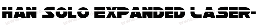 Han Solo Expanded Laser字体转换
